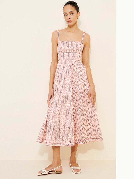 Hill House Home Margot Dress Emma Pink Stripe Small